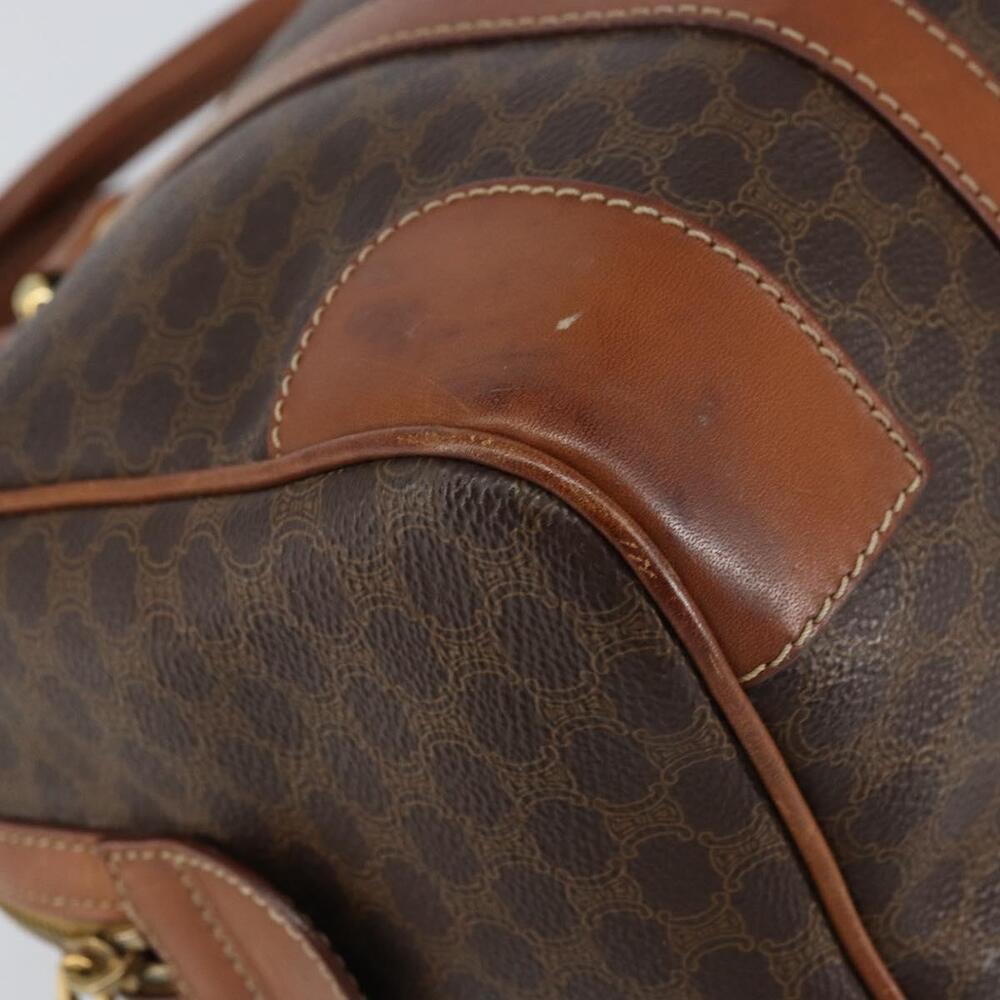 CELINE Macadam Canvas Hand Bag PVC Leather Brown Gold Auth ka572 - Picture 15 of 16